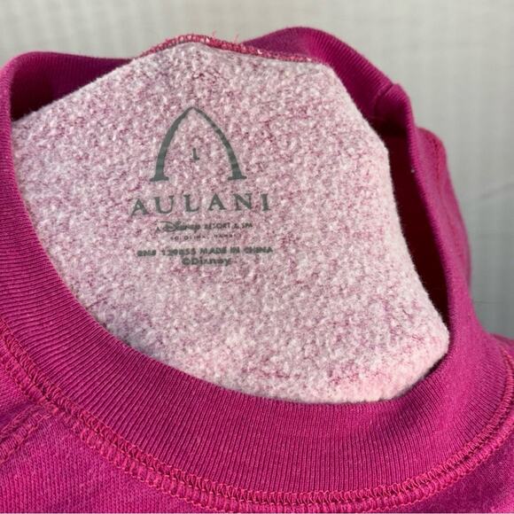 Disney Hawaiian Aulani “Aloha” Pink Ombré Crewneck Sweatshirt Women’s Size Large - Picture 7 of 8